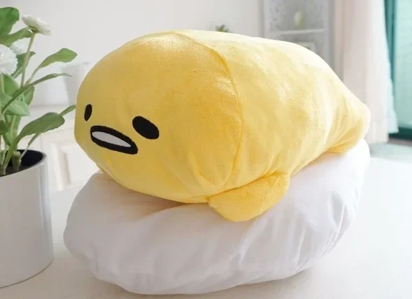 Nieuwe 40 cm Sanrio Gudetama Knuffels Kawaii Ei Anime Figuur Soft Gevulde Plushie Poppen Lui Ei Kussens Leuke Meisje verjaardagscadeautjes