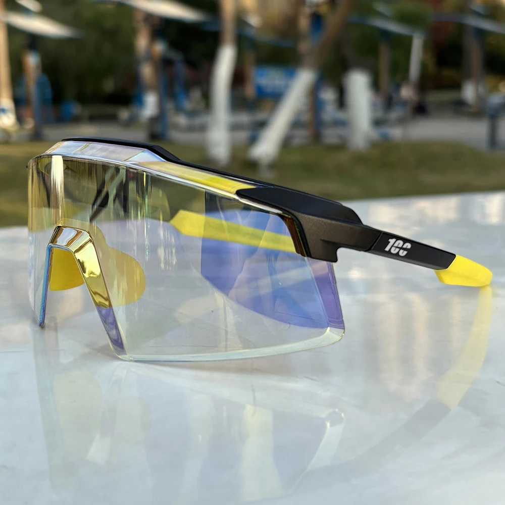 100 نظارات شمسية لركوب الدراجات UV400 حماية الرجال نظارات الدراجة الجبلية نظارات رياضية خارجية نظارات الدراجة Oculos De Ciclismo