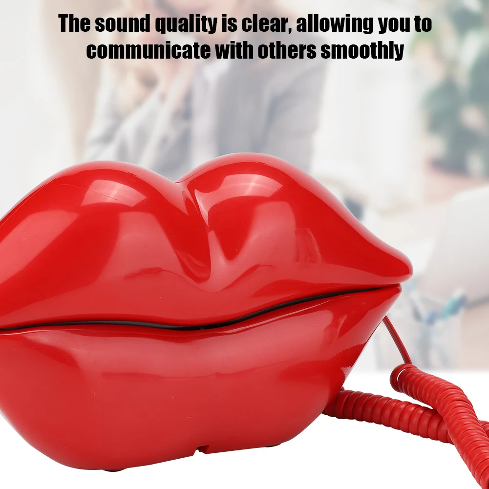 Home Decoration Home Telephone  Telephone  3061 MultiFunctional Cute Lip Shape Telephone Desk Phone Home Decoration Set