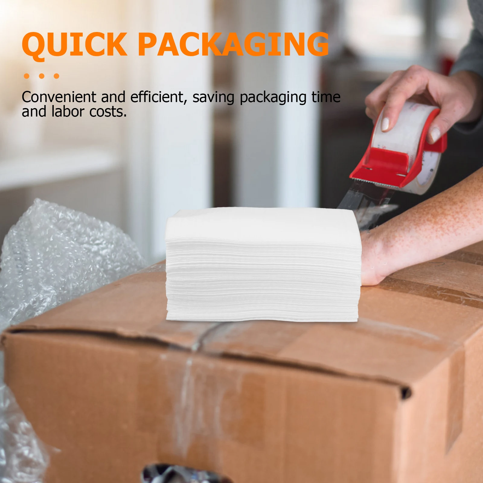 

100 Pcs Foam Board Filled Cotton Glasses Packaging Sleeves Automatic Moving Essentials for Packing