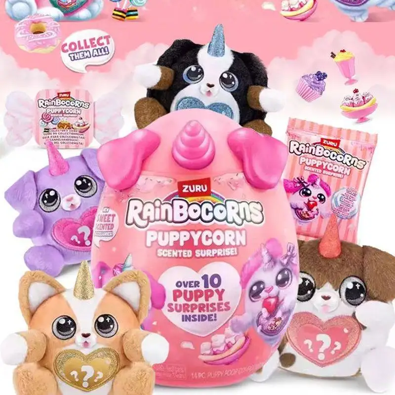 

Zuru Rainbocorns Puppycorn Surprise Magic Egg V4 Blind Box Surprises Birthday Gift For Children Dog Mysterious Box Plush Dolls