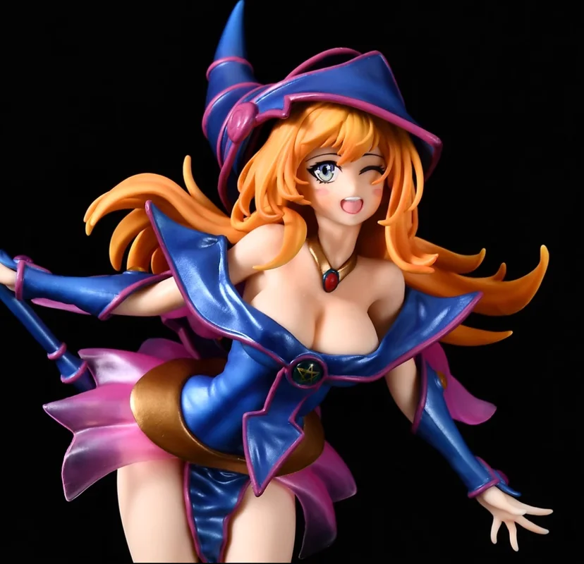 Yu-Gi-Oh! Dark Magician Girl Anime-Figur, PVC-Actionfigur, Sammlermodell, Puppenspielzeug für Jungen und Mädchen, Geschenk, Desktop-Dekoration