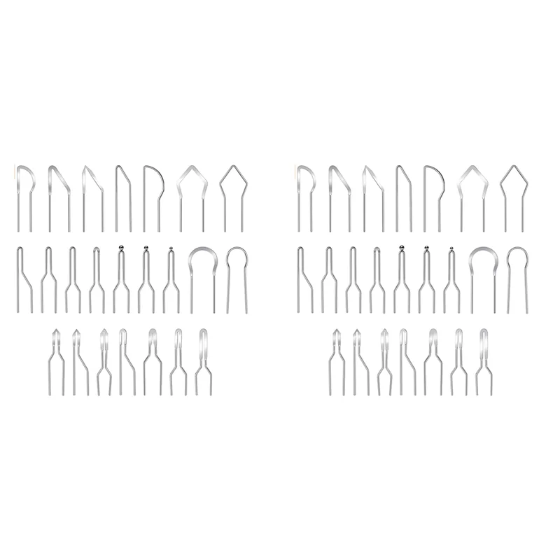 ABBP-46Pcs Pyrography Wire Tips Heat Resistant Wood Burning Tips Replacement Shape Pyrography Wire Pen Nibs For Wood Burning