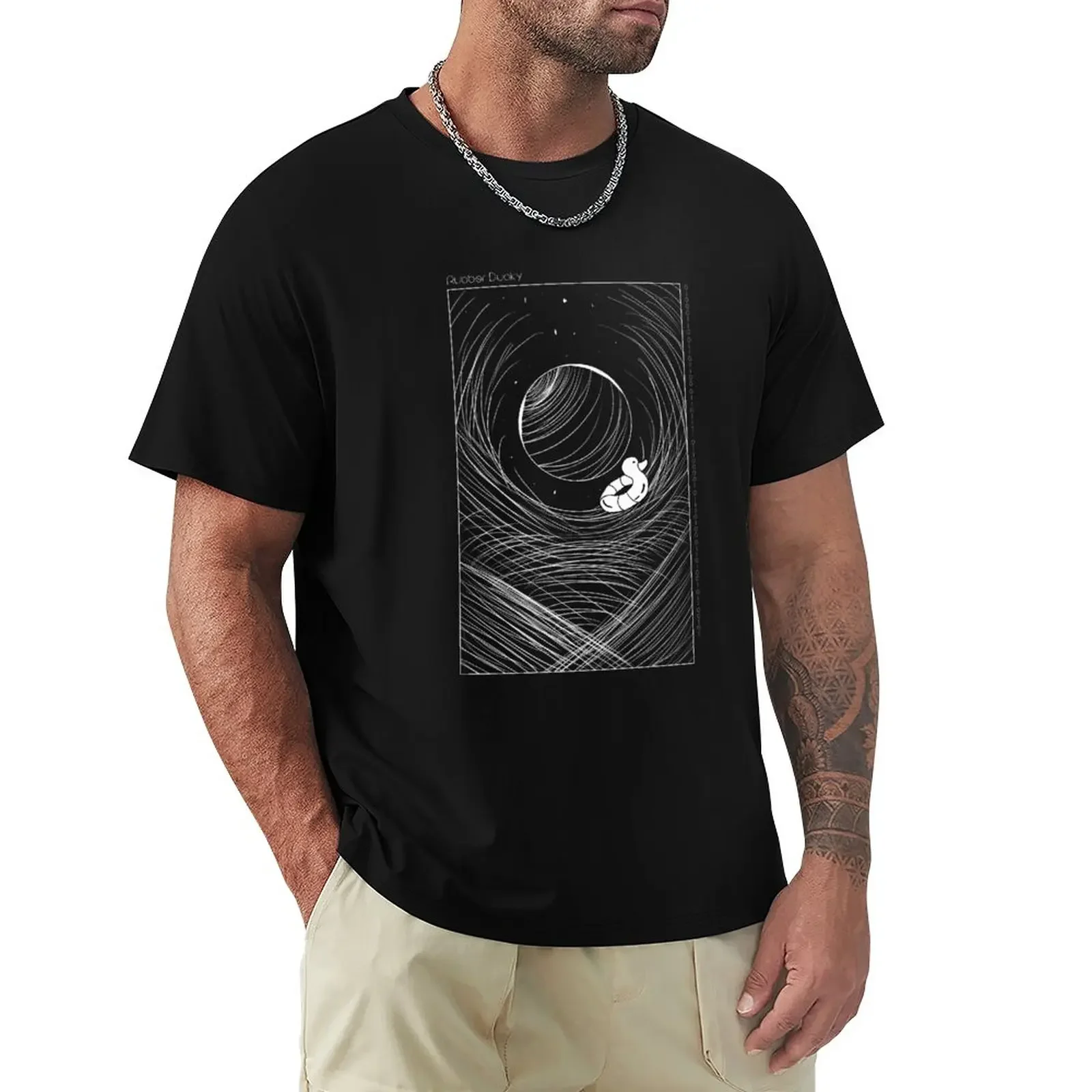 Space Floatie T-Shirt plus sizes quick-drying mens t shirts casual stylish