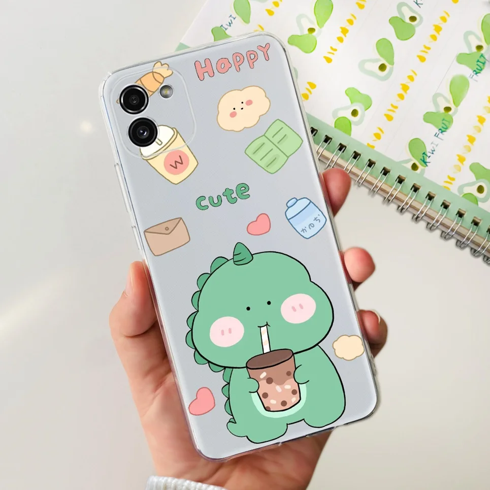 For Cover Samsung Galaxy A03 Core Case A032F Soft Silicone Cute Painted Cases For Samsung A 03 A03S A03 Core A035F Fundas Bumper