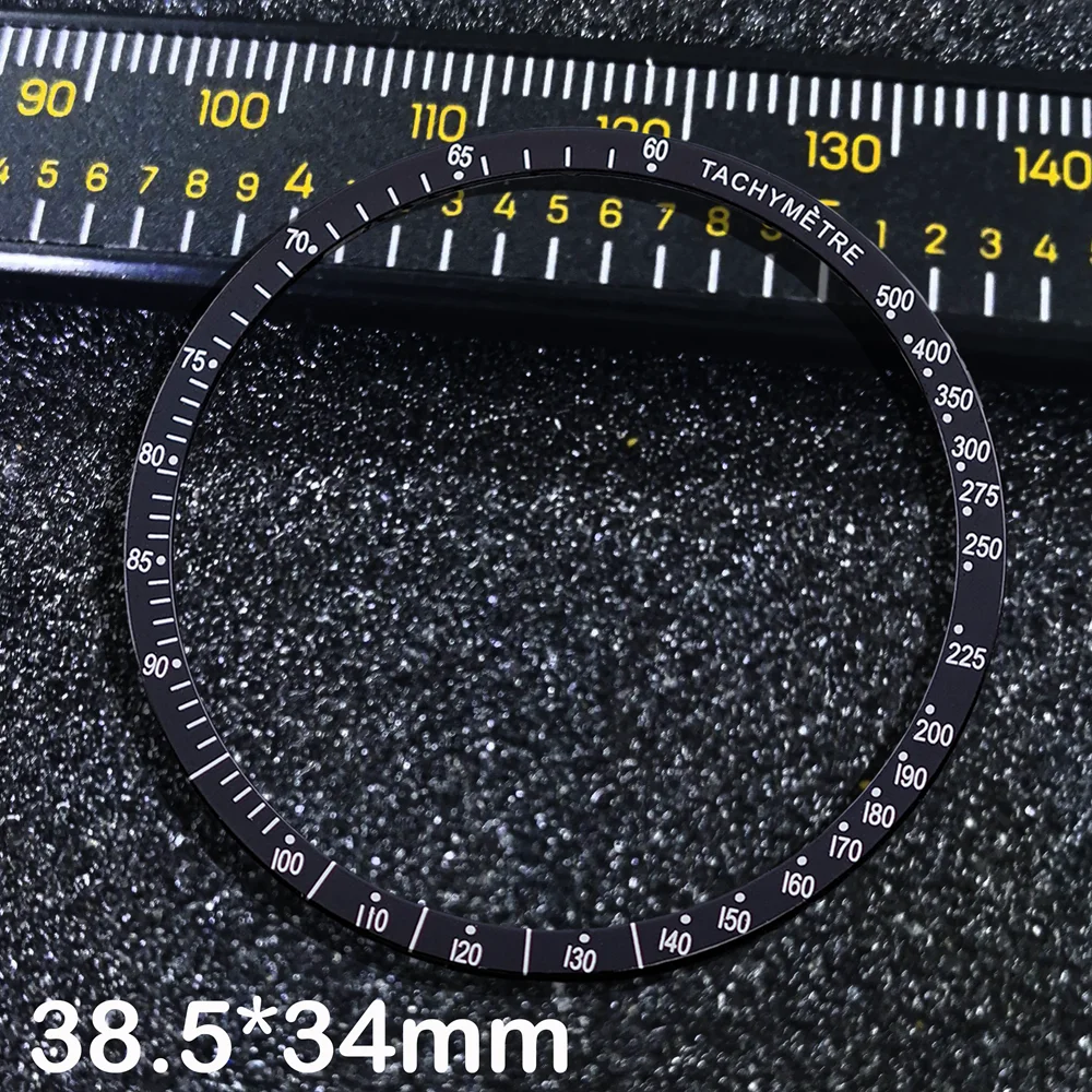 38.5*34.2 مللي متر إطار ألومنيوم مسطح ساعة رجالي إدراج ل 40 مللي متر-42 مللي متر سرعة ماستر VK63 ساعة حافظة ساعة حلقة اكسسوارات استبدال