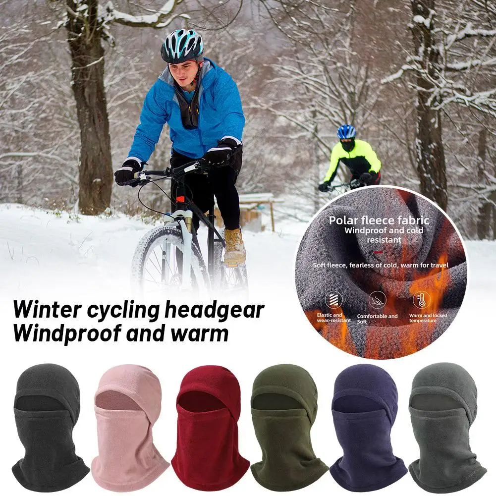 Winter Windproof Face Mask Warmth Anti-dust Outdoor Climbing Head Warmer Masks Ski Neck Cover Cycling Face Face Sports Y4B0