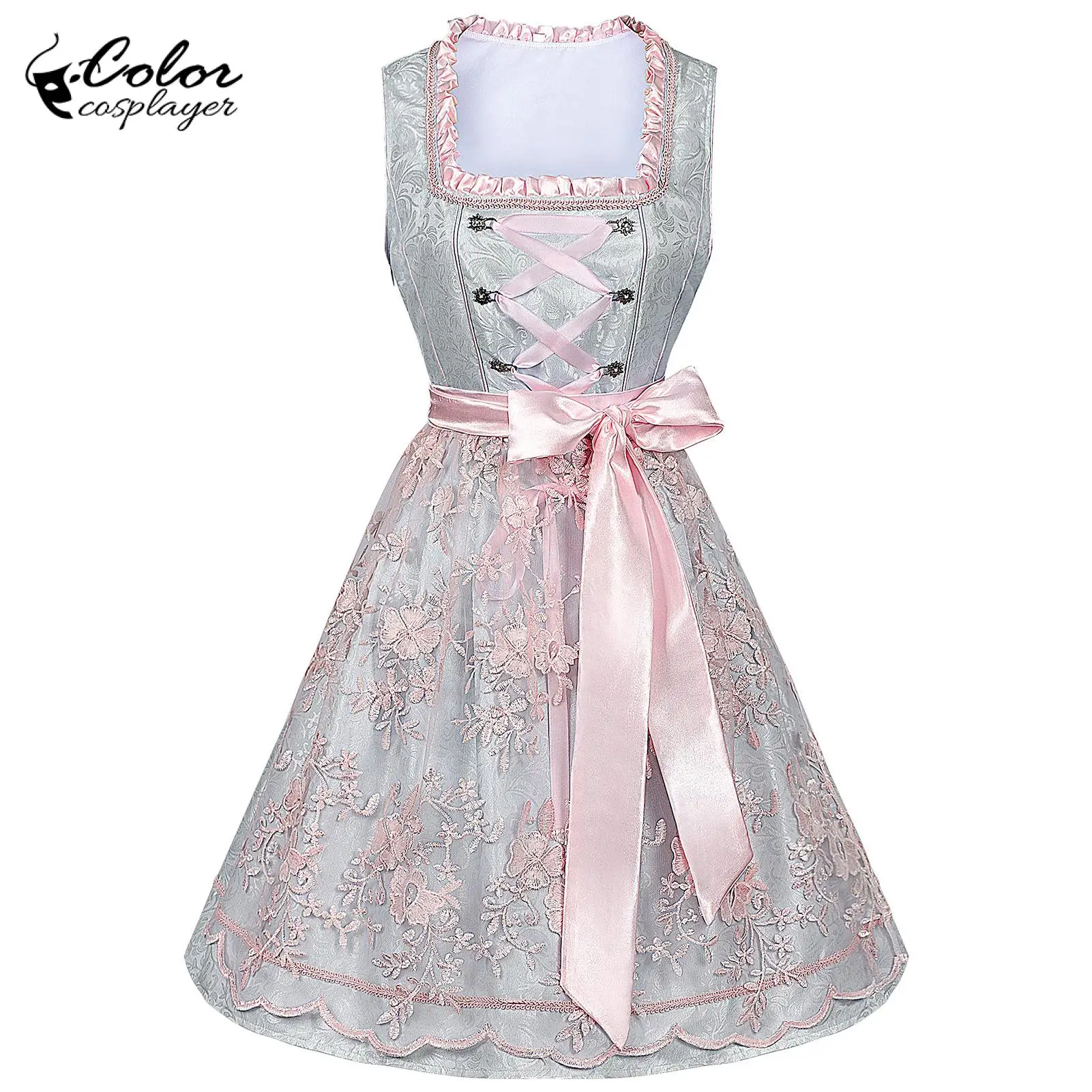 

Color Cosplayer Oktoberfest Dress Suit Medieval Lady Dress Three-Piece Suit Vintage Cosplay Costume Carnival Beer Festival Wear