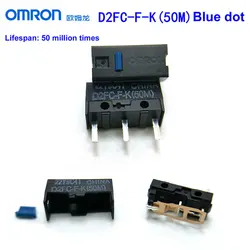 Original OMRN Mouse Micro Switch D2FC-F-K (50m) Blue Dot Compatible G series/Razer Mouse D2FC-F-7N 10M 20M Replacement Parts