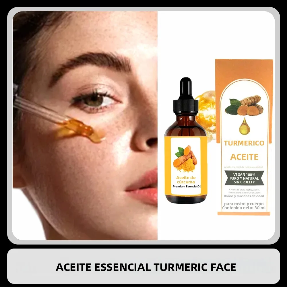 1 suero de cúrcuma para manchas oscuras, suero corrector para cara y cuerpo, suero Facial antienvejecimiento para mujeres y hombres, reduce el hiperpigmento