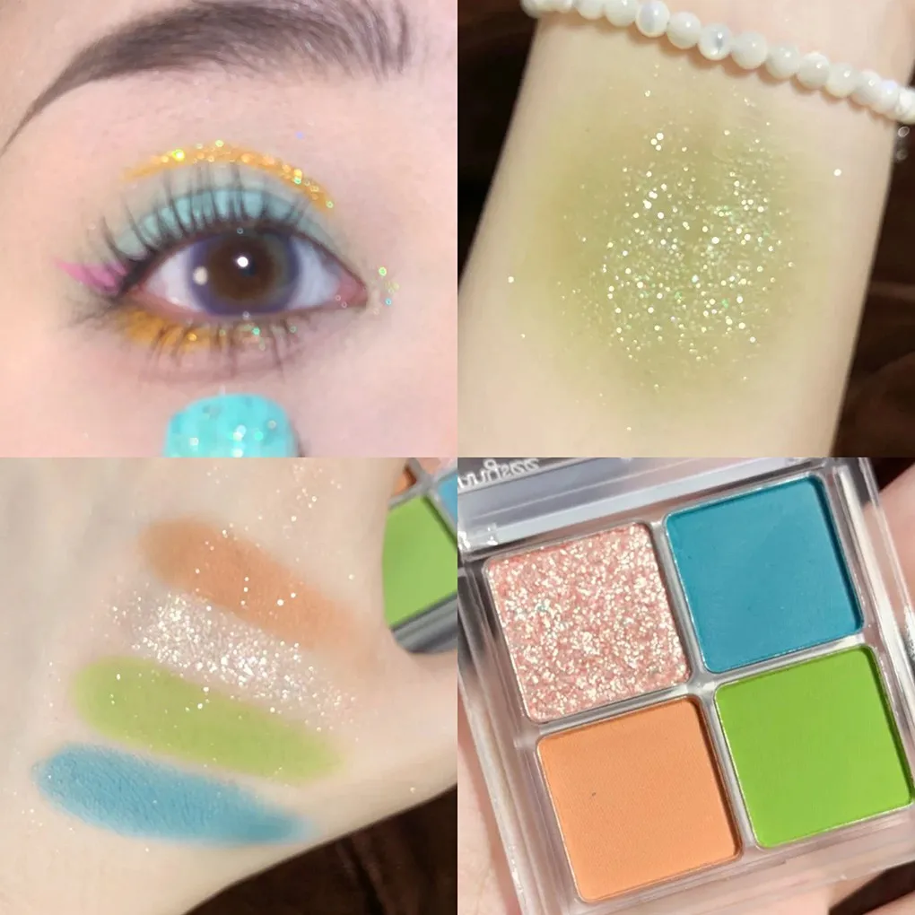 Jennysee Vierkleurige Oogschaduw Palmkleur Prachtige Millennium Pittige Mintgroene Blauwe Plaat Spelen Make-Up Kleur