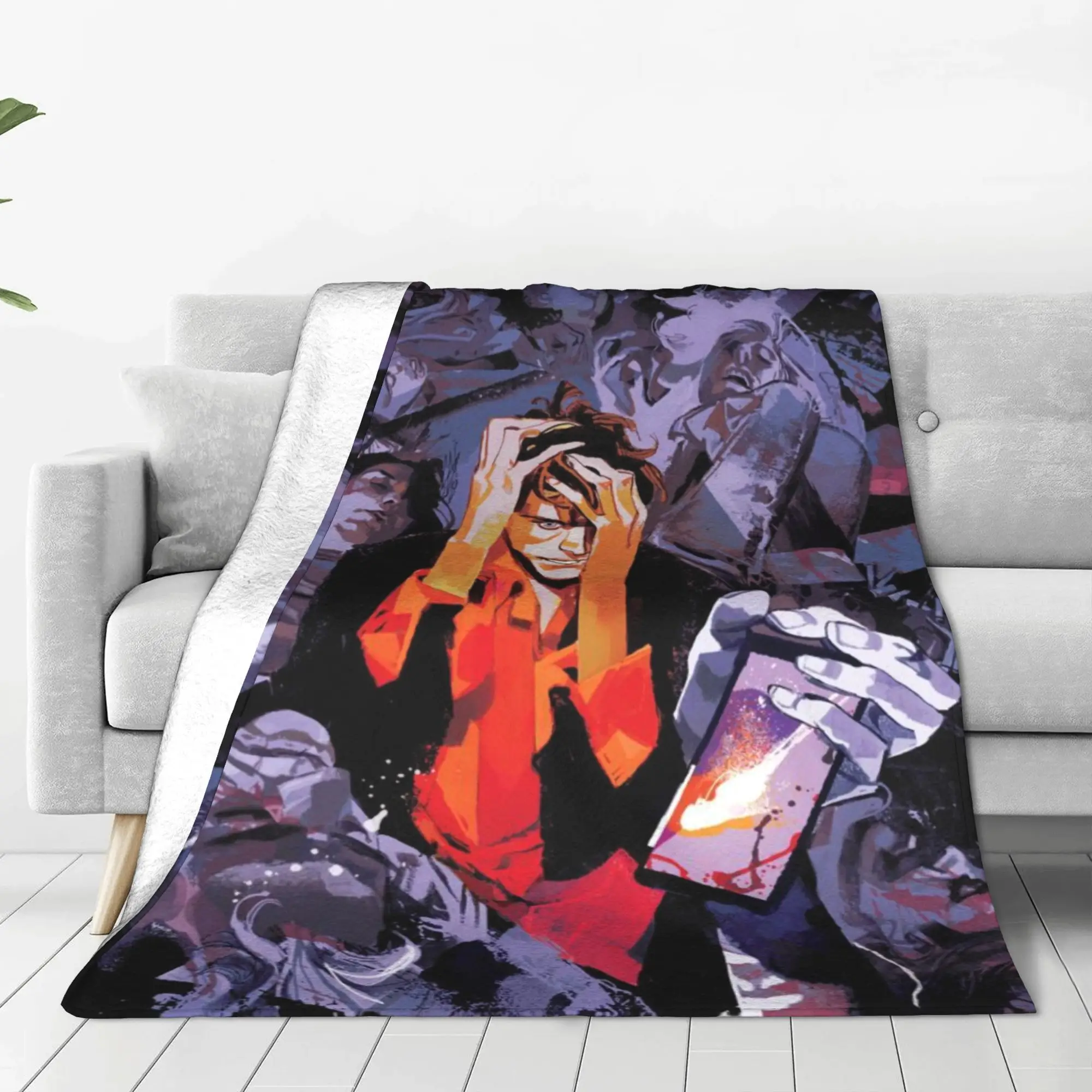 Dylan Dog Dylan Dog Blanket All Season Breathable Super Warm Throw Blankets For home Rug Piece