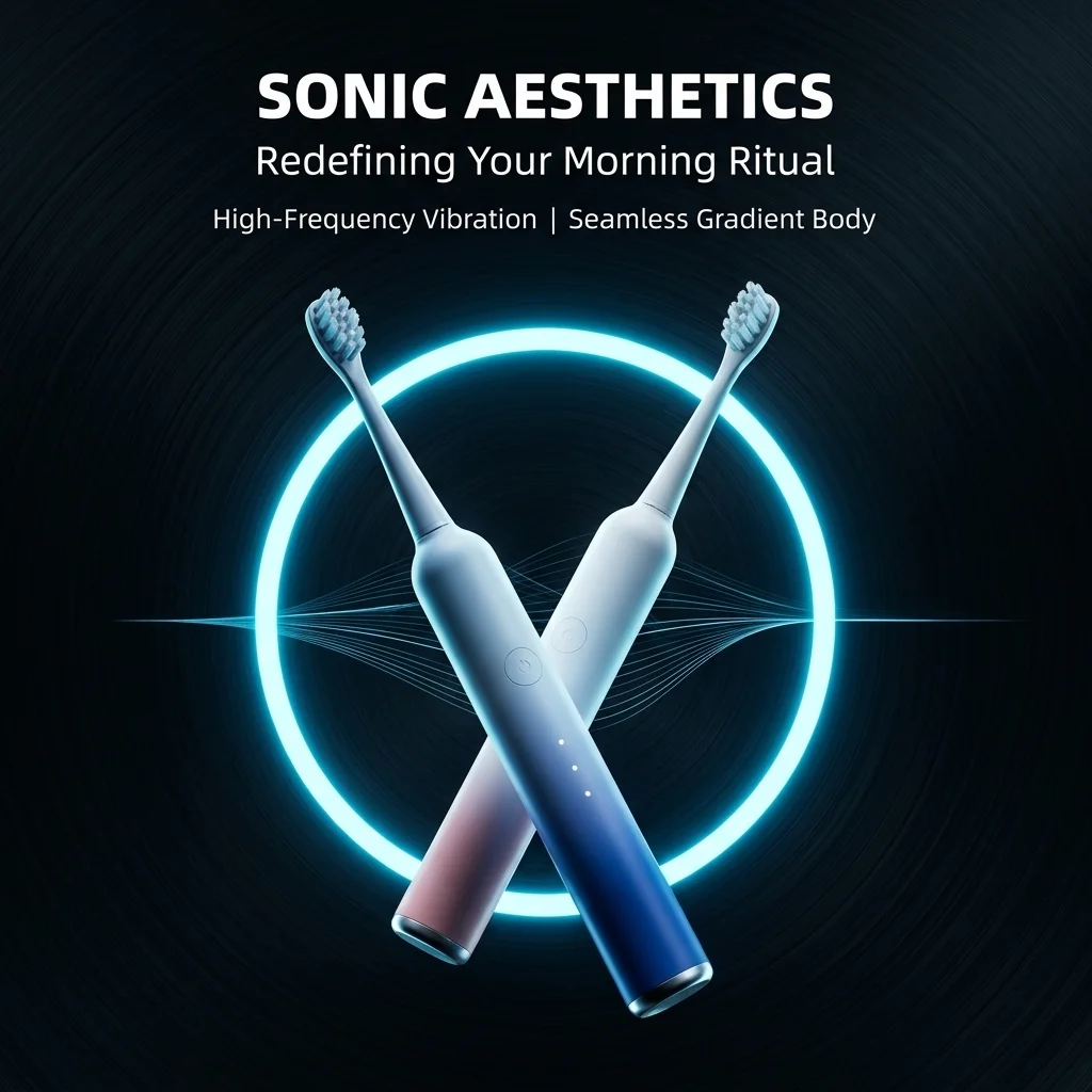 

Couple Sonic Electric Toothbrush for Men Women Gradient Design 6 Modes IPX7 Waterproof Dupont Soft Bristles Smart Timer Oral Car