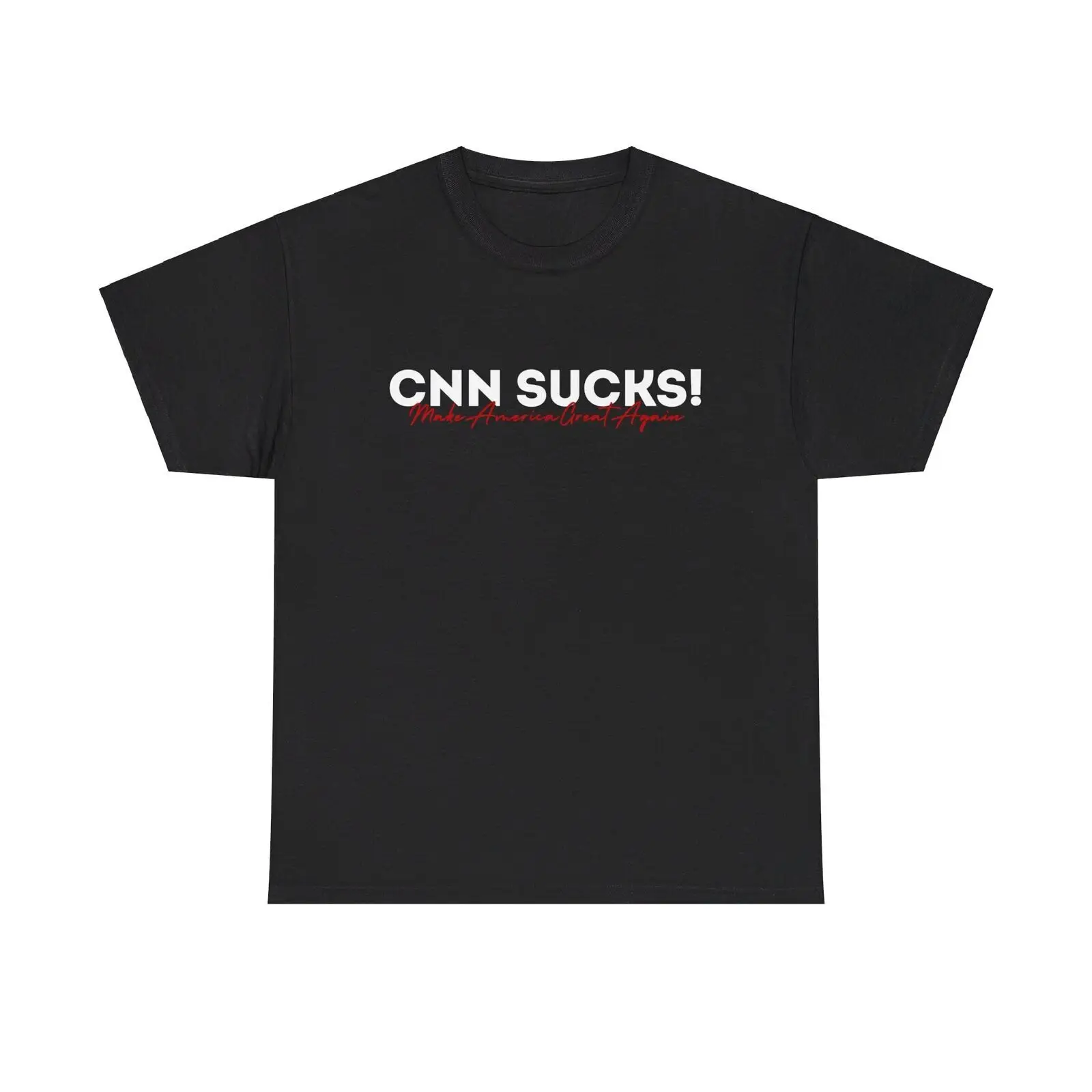 Funny CNN Sucks T-Shirt - usa patriotic maga trump fake news america parody