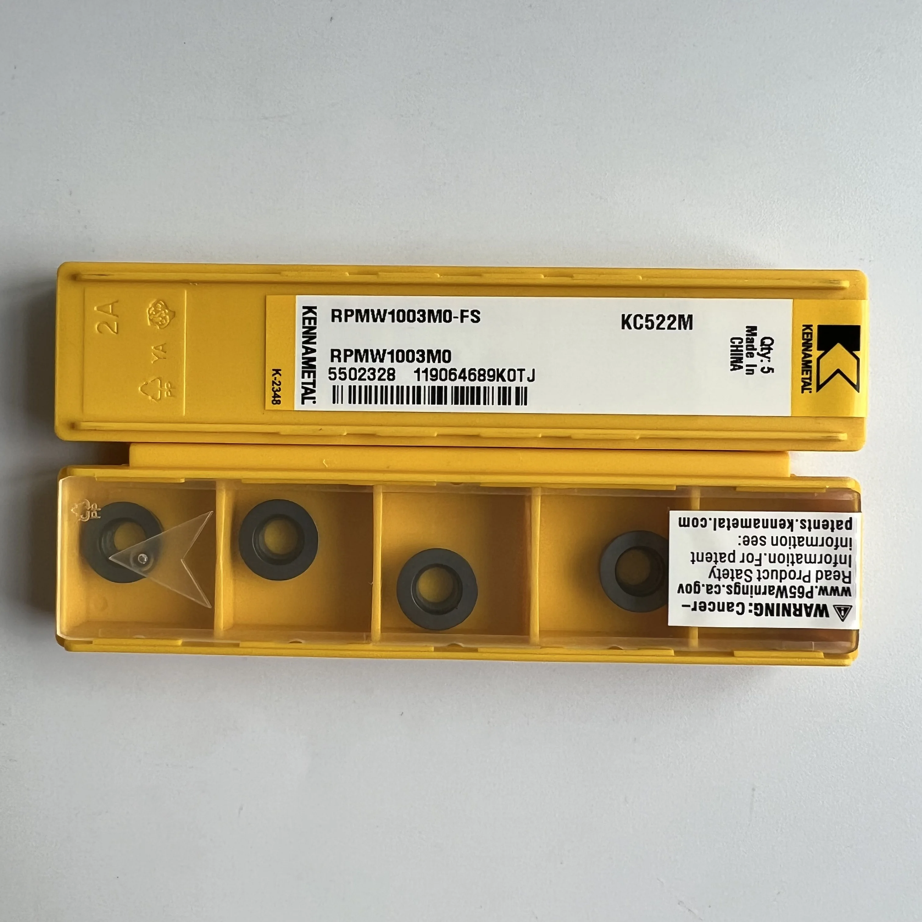 

Hard alloy cutting blades RPMW1003M0-FS KC522M KC725M