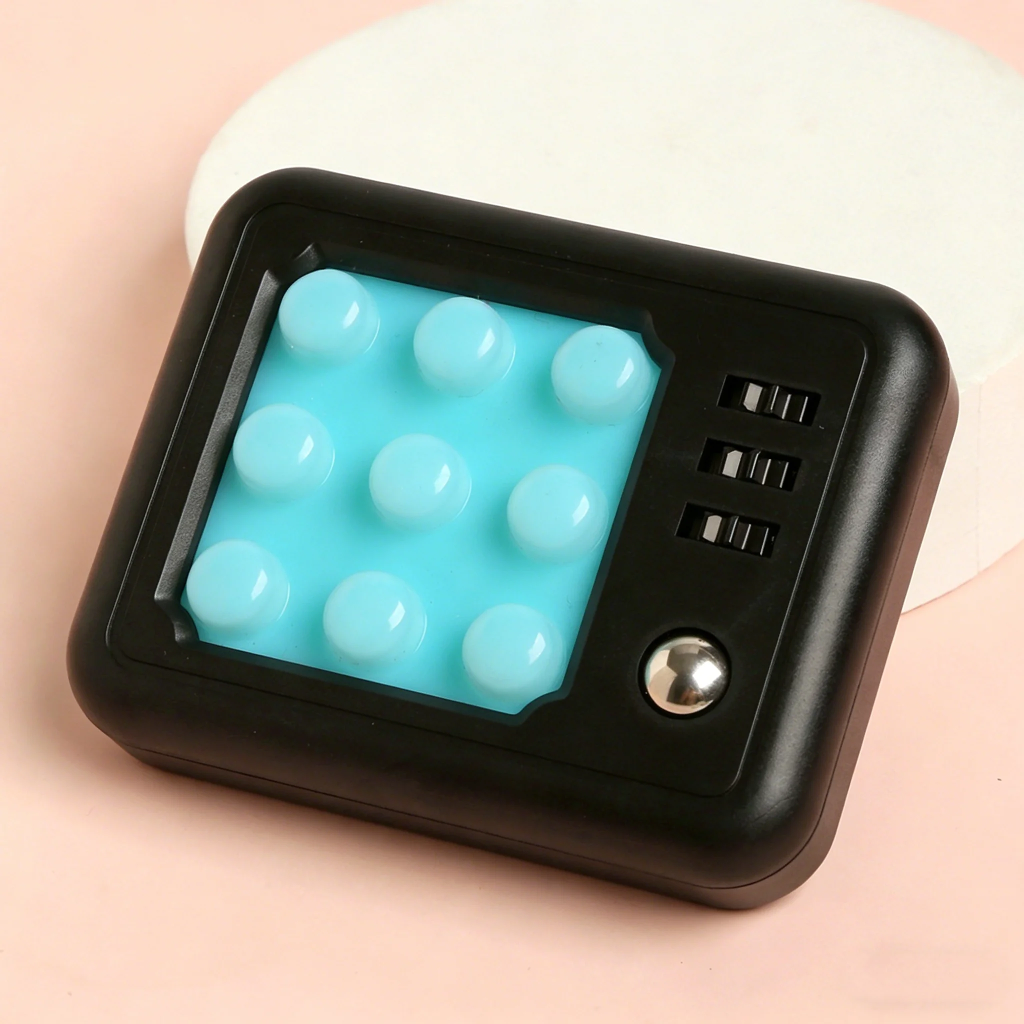 Tragbares Bubble Pop Fidget Pad Stressabbau-Tool Handliches Dekompressionsspielzeug – Detail 7