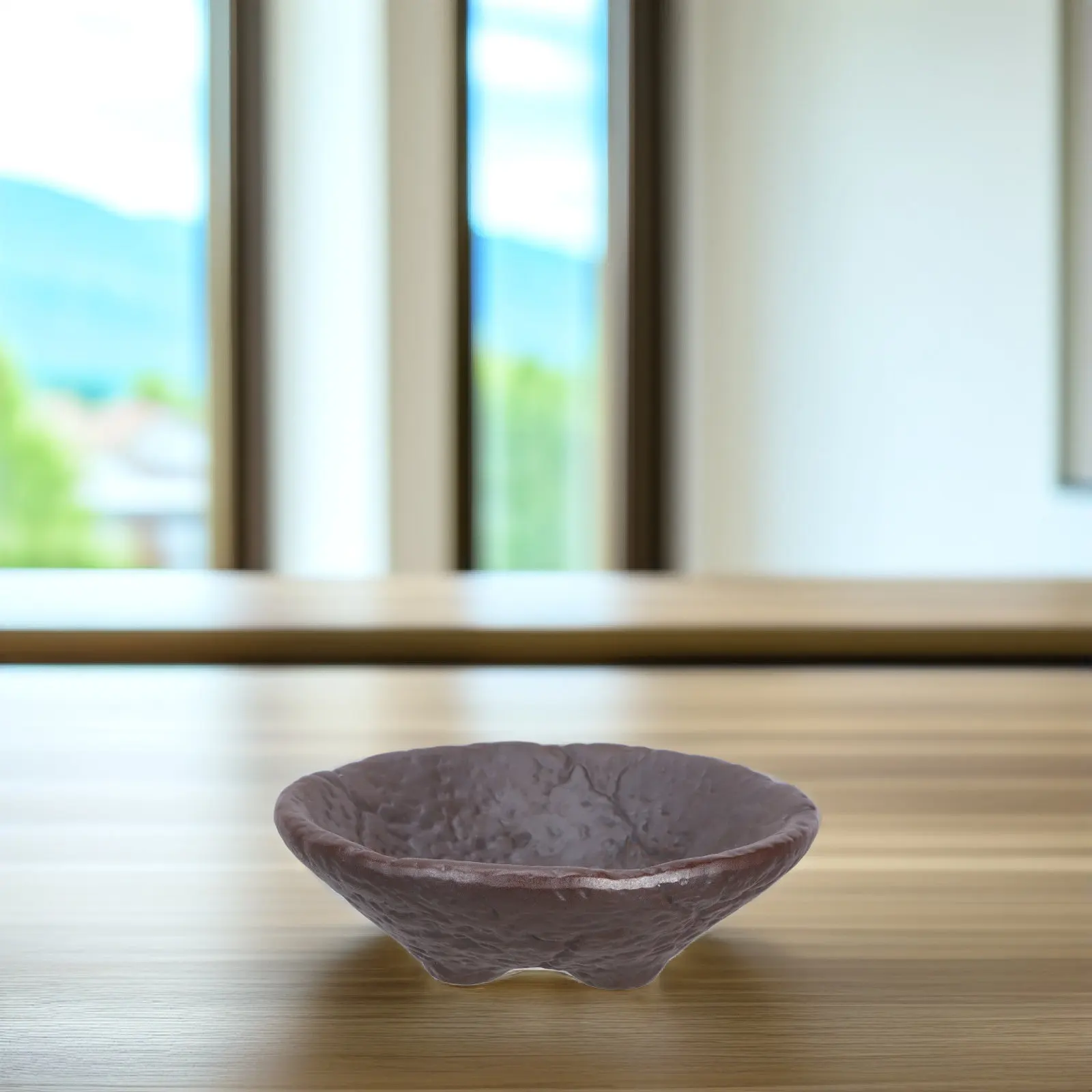 Round Ceramic Bonsai Pot Handmade Japanese Style Flower Arrangement Vase for Indoor Outdoor Garden Desk Balcony Decor Plant Pot