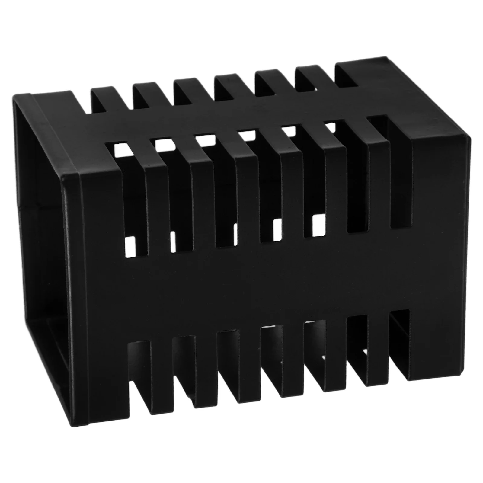 

Square Metal Pen Holder Large Capacity Desktop Organizer Brush Pen Storage Cup Non-Slip Base Minimalist Design Office Home