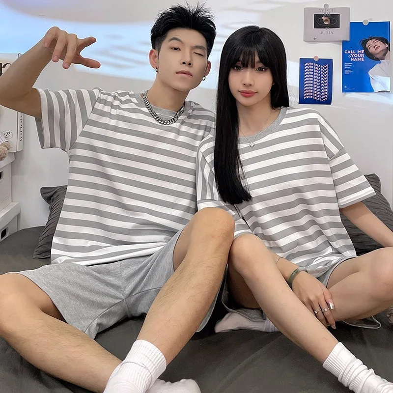 Couple Pajamas matching sets Adults Sleepwear Cotton Nightwear For Men And Women Casual Home Clothes Pjs Pyjamas Homme Femme