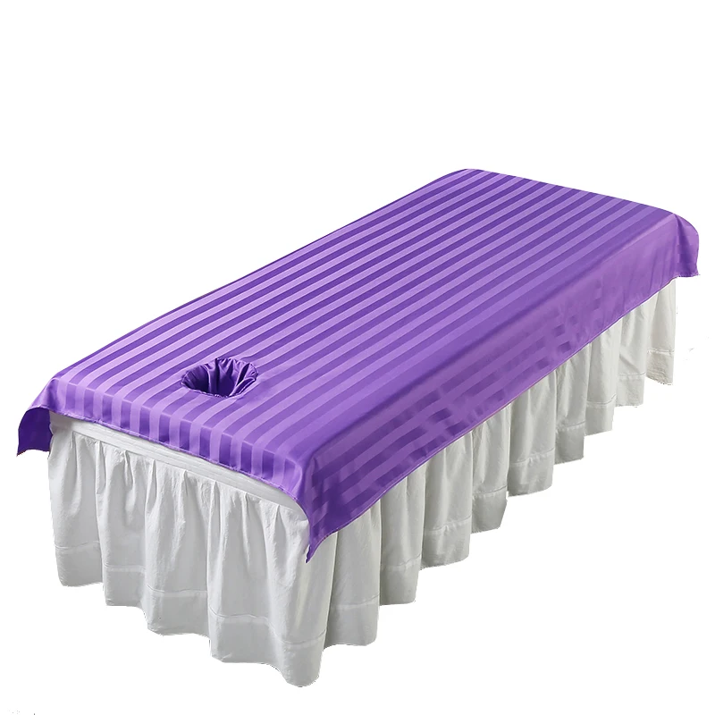 Beauty Bed Sheets for Beauty Salons Specialized use Spa Massage Bedspread Anti Wrinkle Bed Sheets With/no Holes