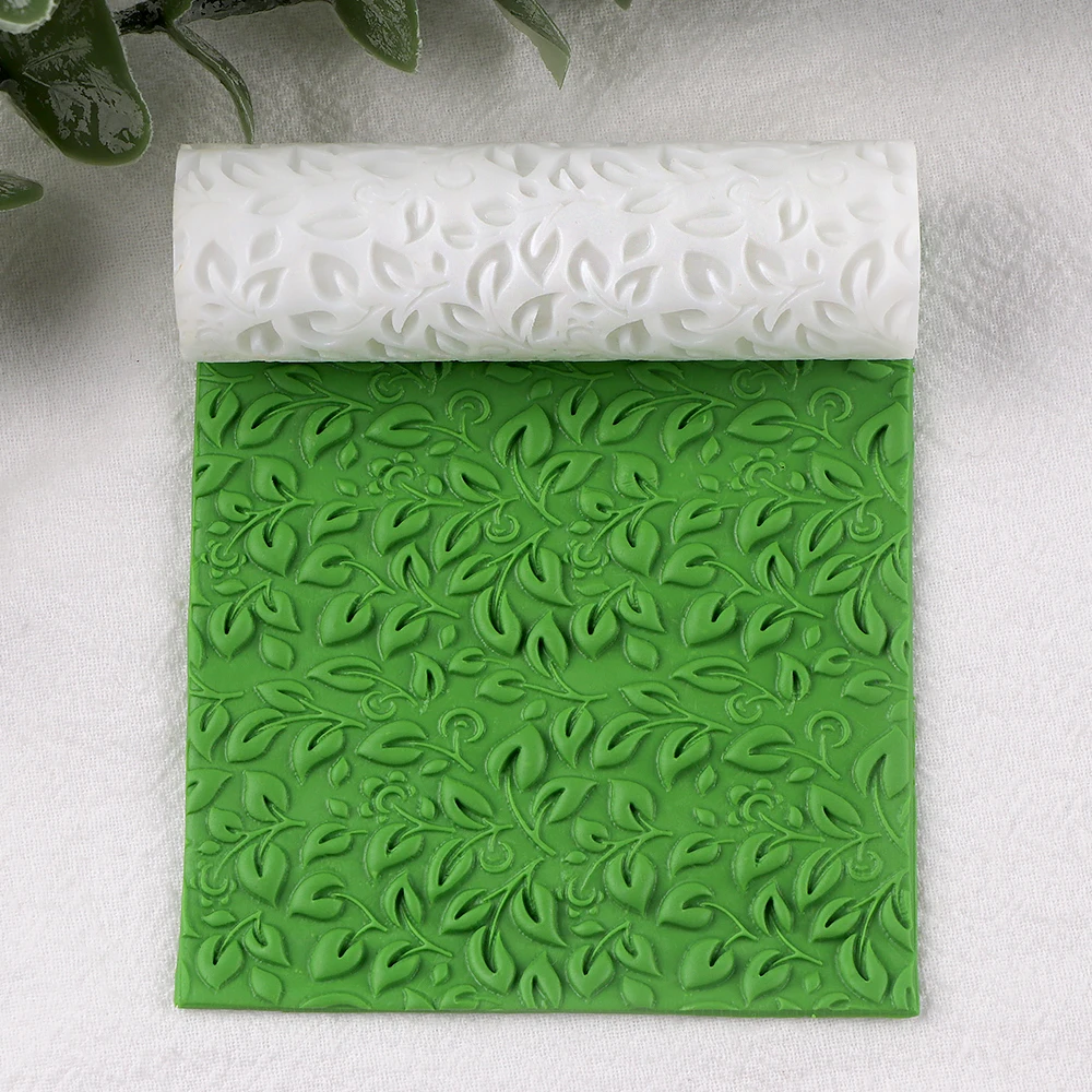 

1 шт. валик с текстурой в форме листа для полимерной глины, пластиковый инструмент для изготовления керамики для креативных серег, ювелирных изделий и поделок