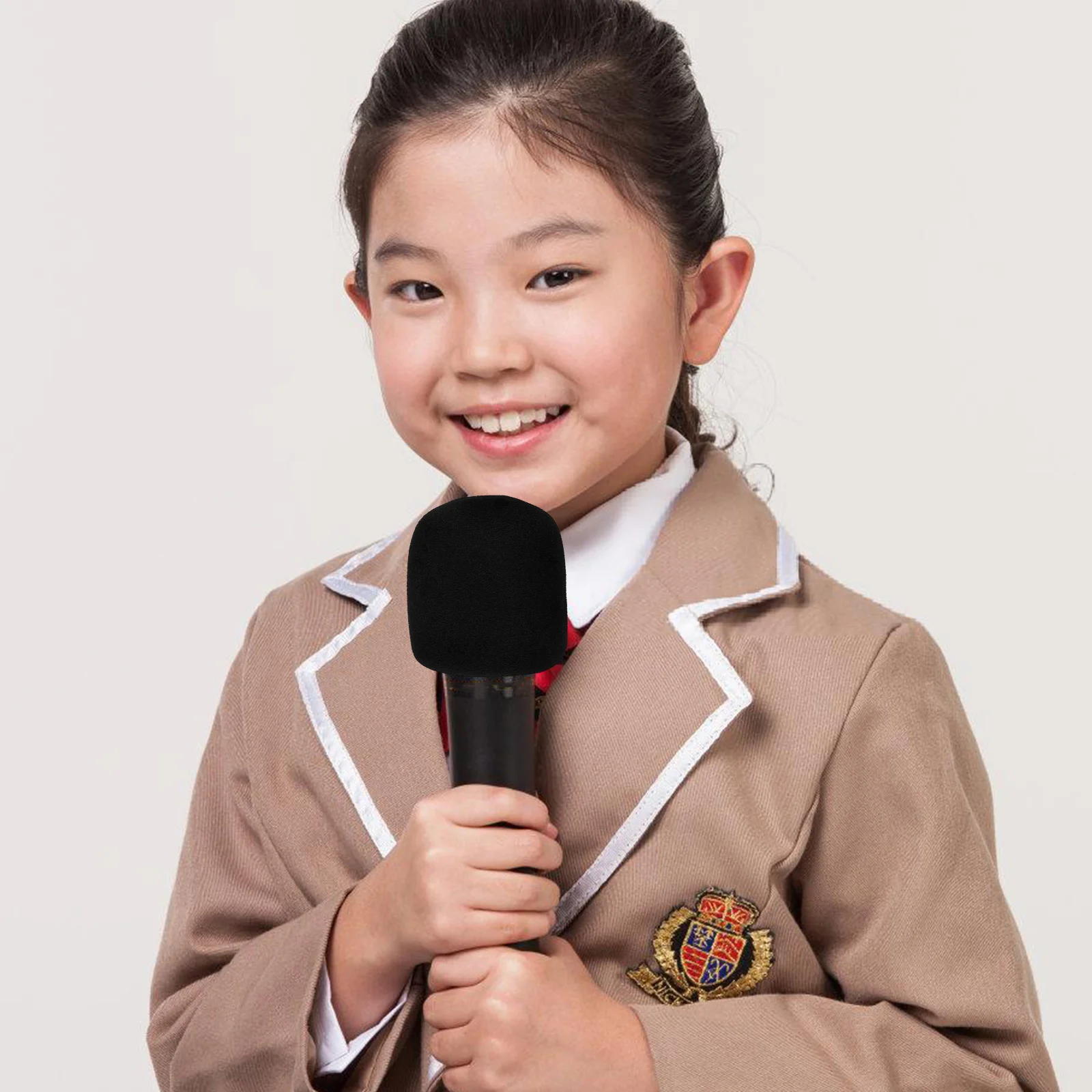 

2pcs Large Sponge Mic Covers Thickened Washable Windscreen Protective Sleeve For Handheld Microphone Noise Reduction Universal