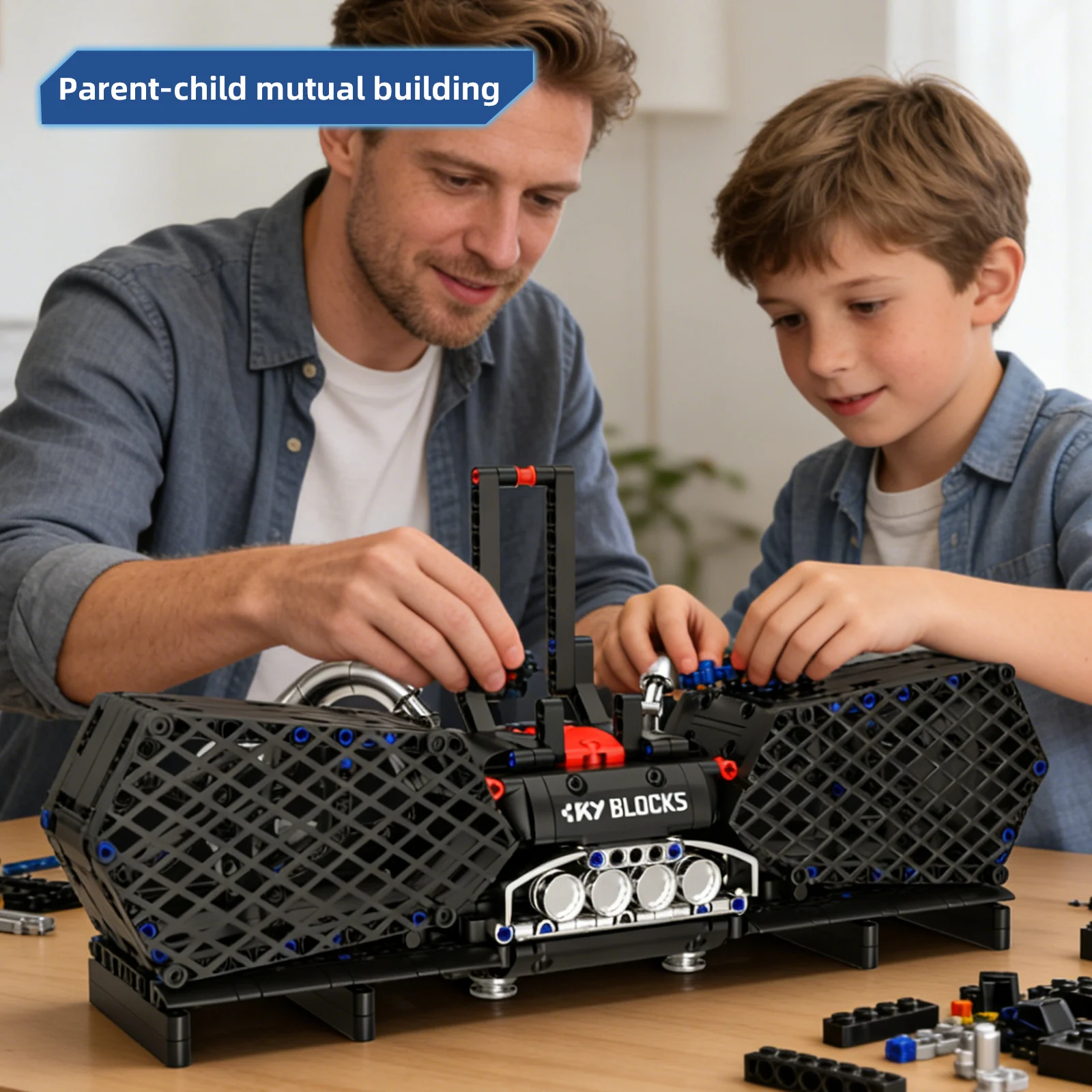 

Creative Bluetooth speaker building block kit, Bluetooth connection for music playback, the perfect gift for adult music lovers