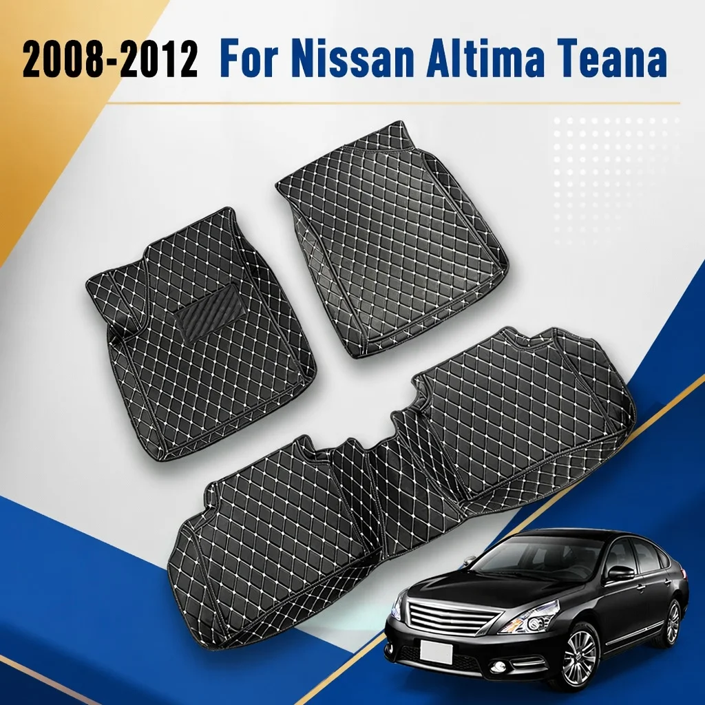 Car Floor Mat Trunk Mat for Nissan Teana Altima J32 2012 2011 2010 2009 2008 Leather Carpet Car Interior Accessories Decor view 2