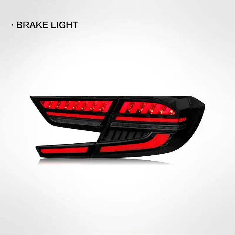 YLC Car LED Lights for Honda Accord 10th Gen 2018-2020 Rear Tail Light Assembly DRL Sequential Turn Signal Brake Lamps