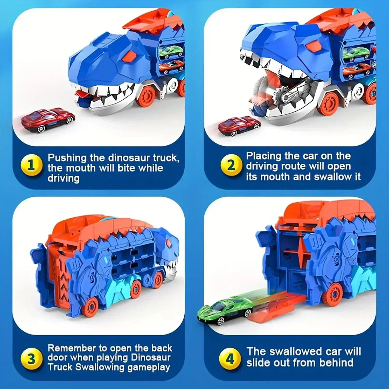  dinosauři morphed trať ejection aut tyrannosaurus rex devouring&storage slitina dojet kluzné trať transporter narozeniny dárky