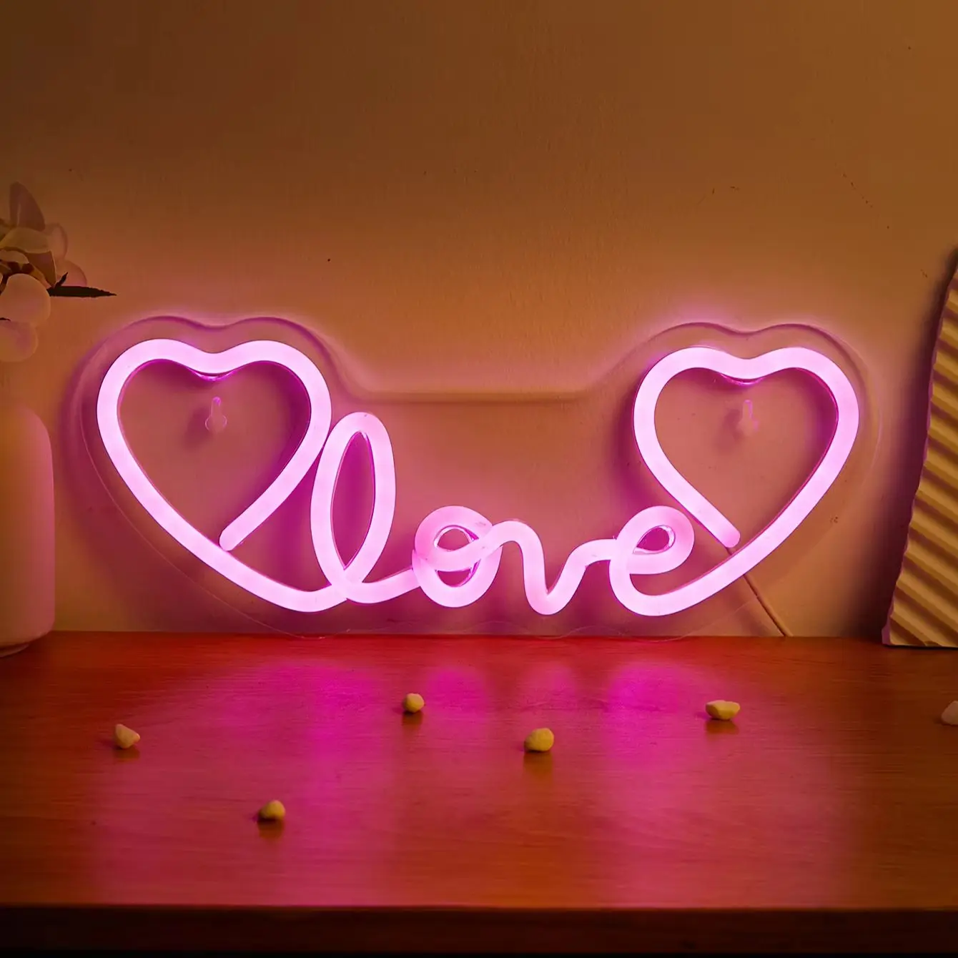 Chi-buy LED Neon LOVE USB Powered Neon Signs Decor Lamp Signs Birthday Gift Wall Art For Bedroom Room Bar Shop
