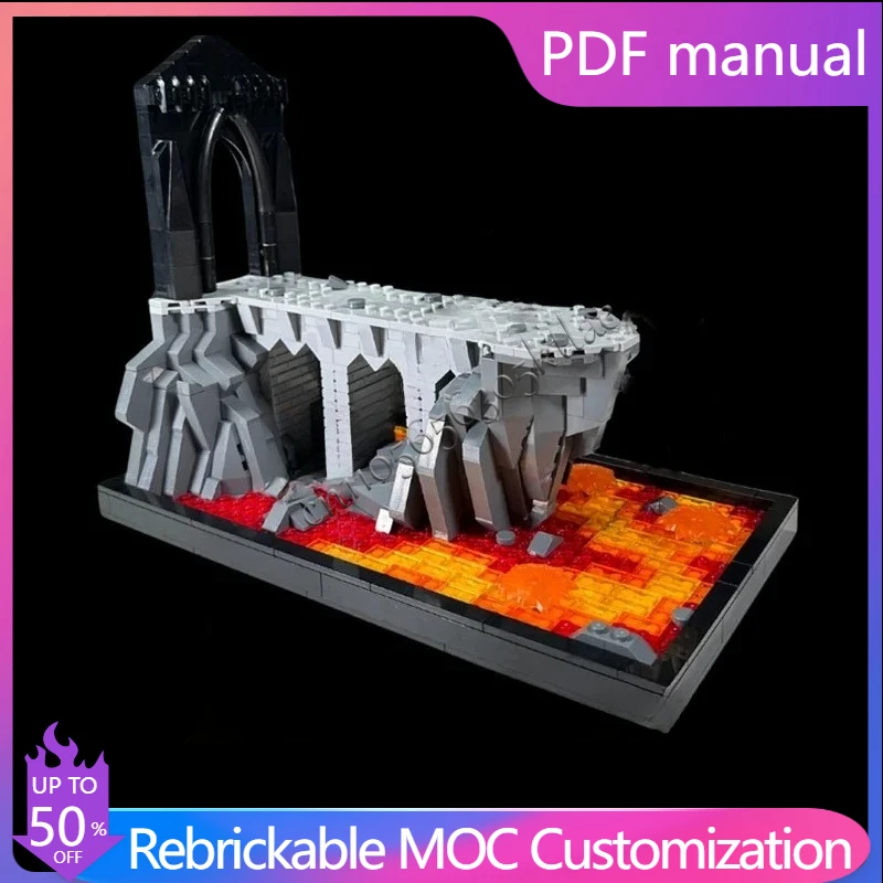 

924PCS Mount Doom:The Precious Is Mine Space War Military MOC SpaceShip Battle Christmas Puzzle DIY Birthdayal Assembly Toy Gift