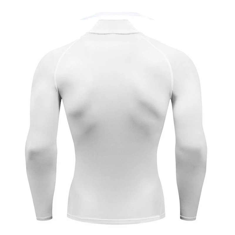 Mens Running T-shirts Compression Shirt Fitness Tight Long Sleeve Sport T Shirt Long-legged Spider Workout Quick Dry Rashgards