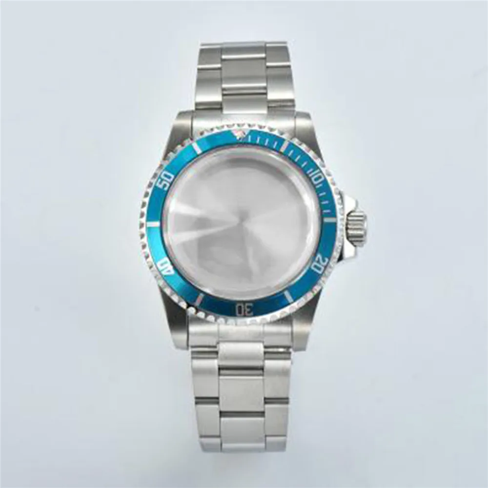 Retro 39,5mm Edelstahl Gehäuse Armband Set Meter super wasserdichtes Acryl Objektiv Uhrengehäuse passt für nh34 nh35 nh36 Uhrwerk