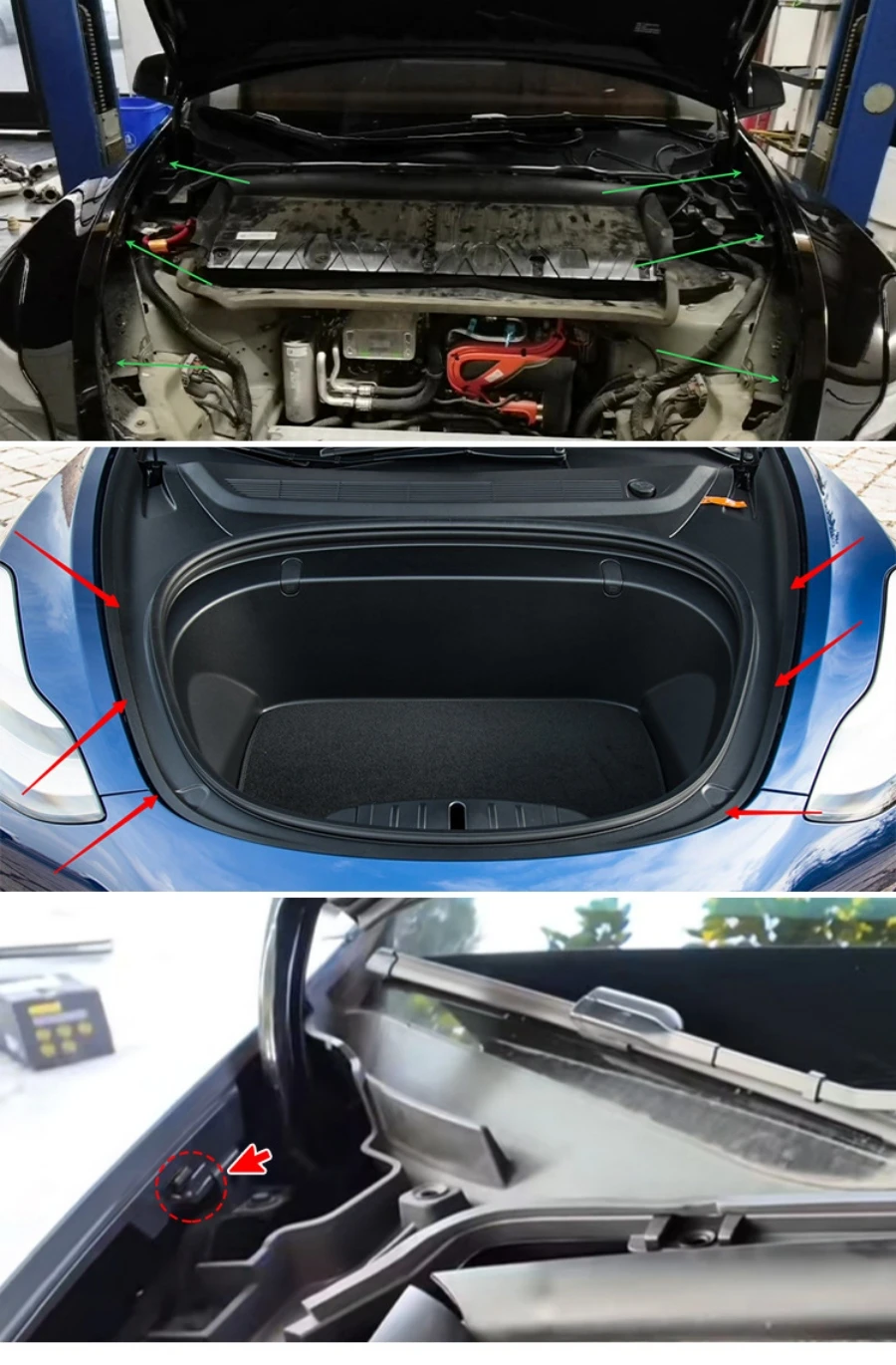 10/20 PCS Frunk Fender Clip für Tesla Modell 3Y Juniper Highland 2017-2025 Front Bumper Box Schnalle Hood Trunk Clips für Tesla – Detail 6