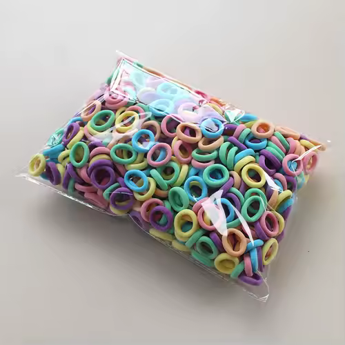 100/300/500Pcs Hair Bands for Children Colorful Nylon Scrunchie Hair Ties Rubber Band Kids Elastic Leagues Girl Hair Accessories - Image 6
