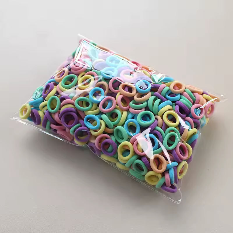 100/300/500Pcs Hair Bands for Children Colorful Nylon Scrunchie Hair Ties Rubber Band Kids Elastic Leagues Girl Hair Accessories - Image 6