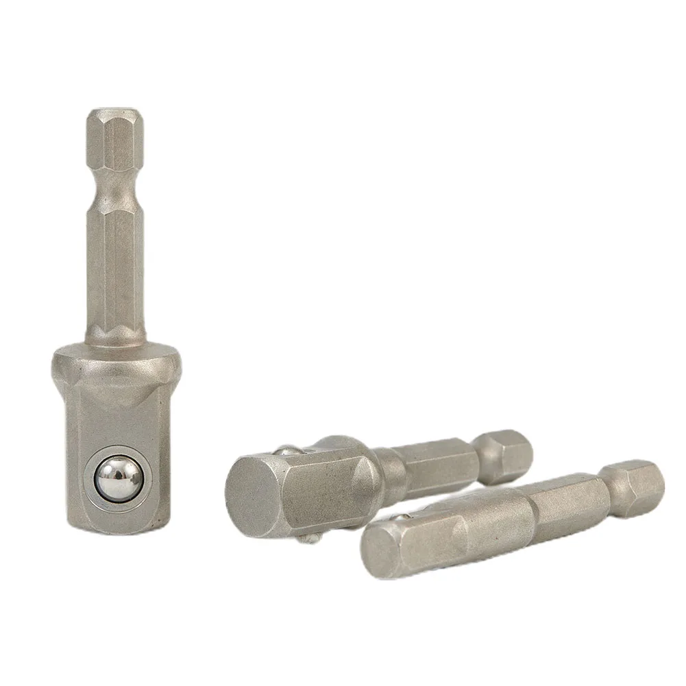 Adapter Socket Socket Bit Tools Socket 3/8\'\'(9.5mm) 3pcs 50mm Chrome Vanadium Steel Power Tools Socket Adapter