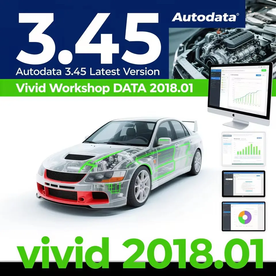 Vivid Auto Repair Software 2018+ AutoData 3.45 Workshop Data Multi-Language Compatible with Windows 10 by Atris-Technik Europe