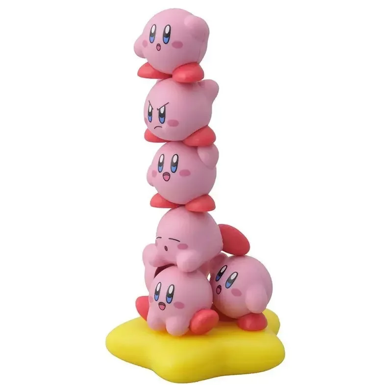 （High-Quality）11Pcs/Set Game Kirby Pile Up Figure Mini Ornament Dolls Cute Cartoon Action Figurine Stackable Toys Gift In Stock