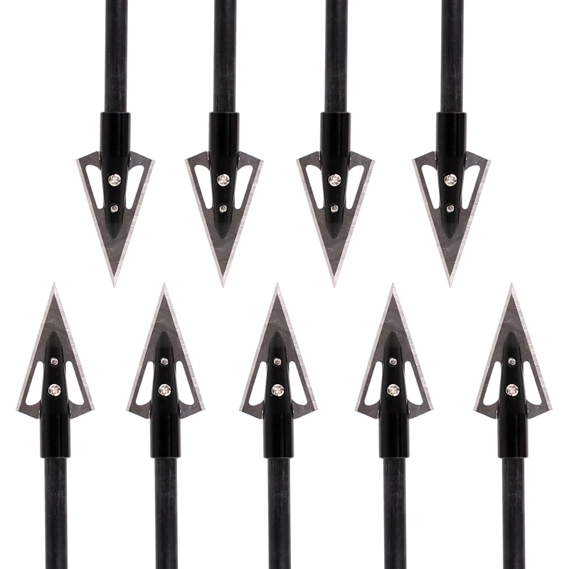 6/12pcs Outwear Broadheads For OD8mm Arrow Shaft Head Arrowheads 150 Grain Arrow Point Tips For Bow and Arrow DIY