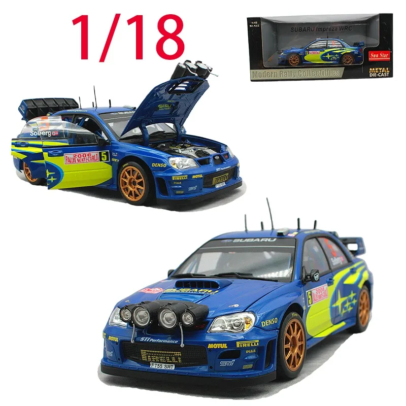 Sunstar Diecast 1/18 مقياس سوبارو سبيكة سيارة نموذج سوبارو امبريزا WRC 2006 لعب المركبات لعب للأولاد مجموعة الصندوق الأصلي #1