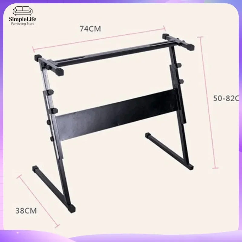 Universal Adjustable Electronic Keyboard Stand for 61 Key Piano Organ Music Instrument Holder Foldable Portable X Type Rack