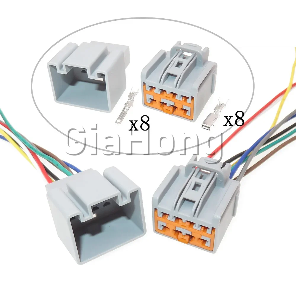 1 Set 8 Way 7282-3243-40 7283-3243-40 AC Assembly Electrical Connector Automobile Male Plug Female Socket Car Wire Cable Adapter