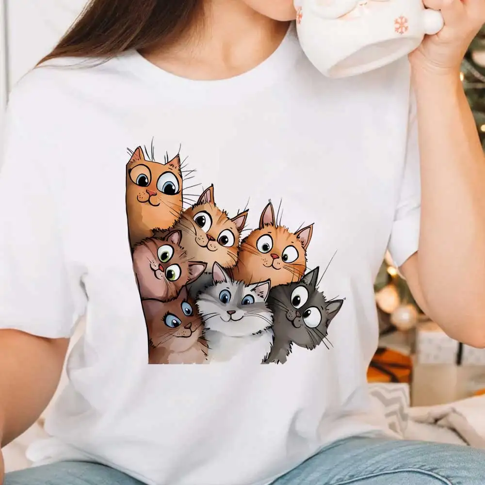 Cartoon Cats Heat Transfer For Clothing DIY A-Level Washable T-shirts Iron-on Thermal Stickers Fashion Animals Patches Appliqued