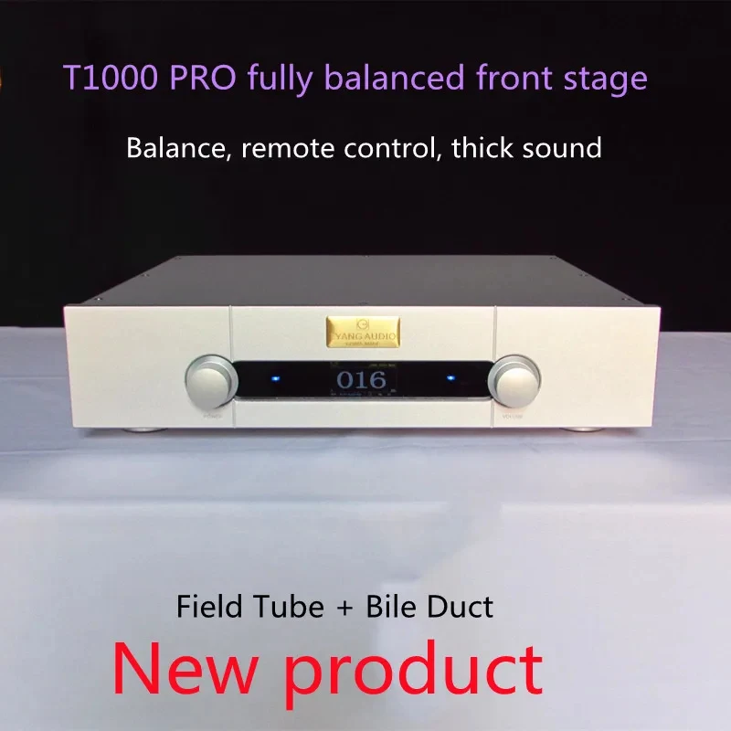 T1000 pro HiFi Preamplifier Tube Preamp Remote Control Balanced TELOS 1000 Rear Power Amplifier Set Free Shipping