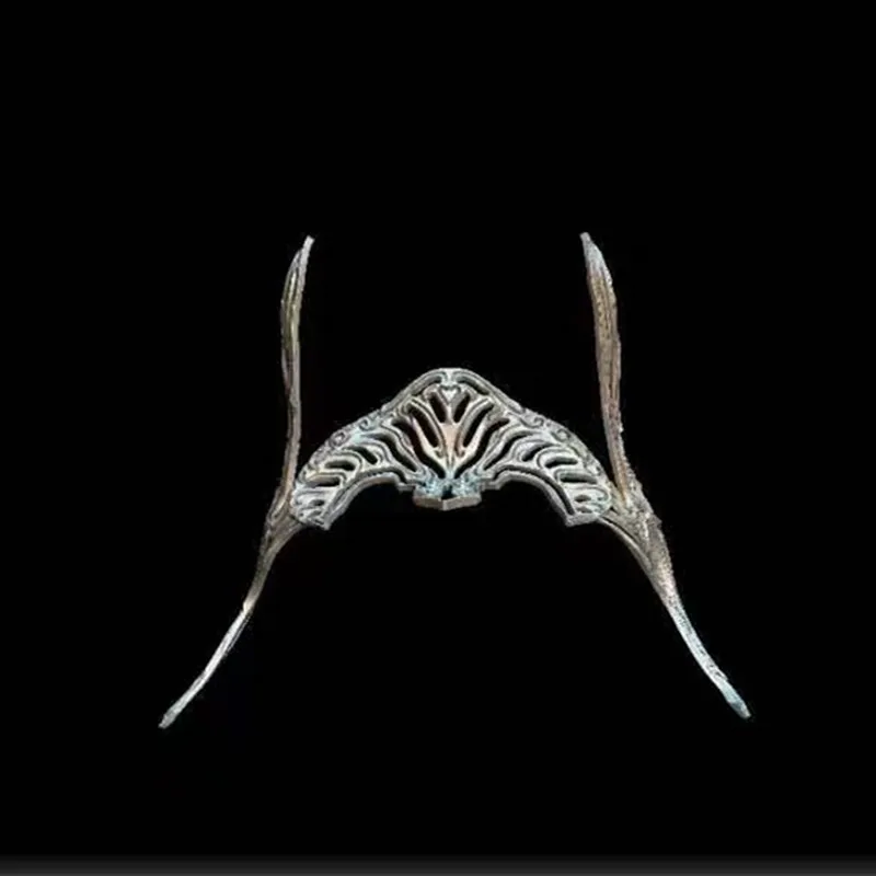 Resin Classic Headwear Chinese Antique Gold Crown Ninja Warrior Swordsman Accessories Wuxia TV Movie Play