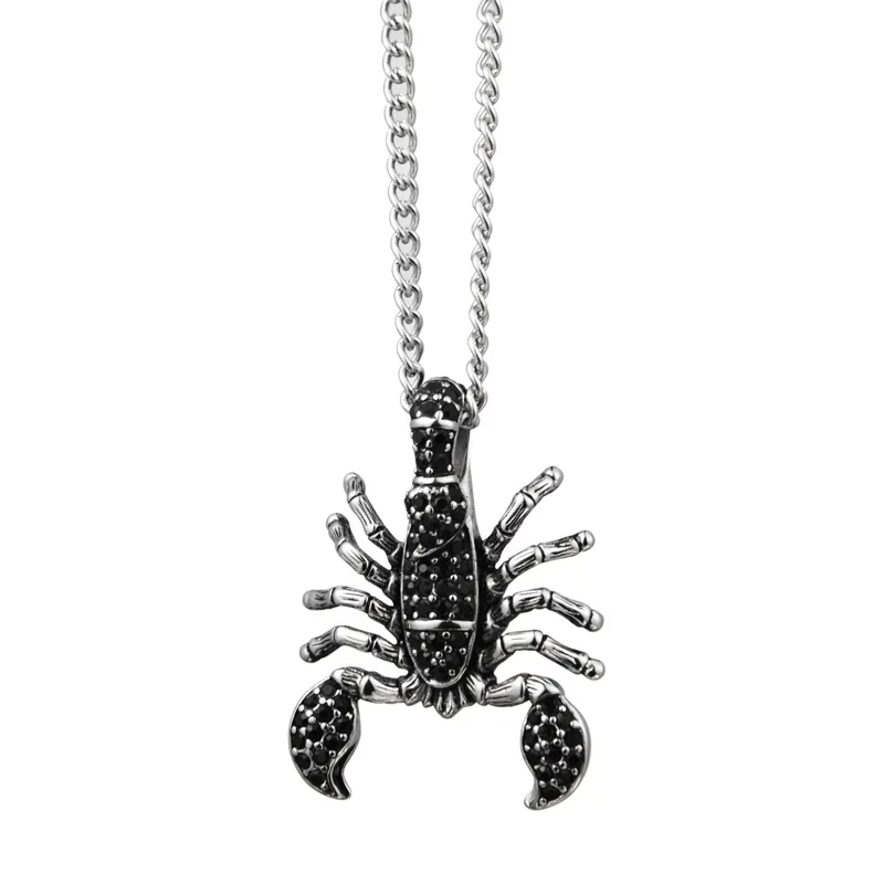 

Pendant Scorpion Black,Brand New Fashion Jewelry Europe 925 Sterling Silver Accessories Gift For Woman Rebel Men
