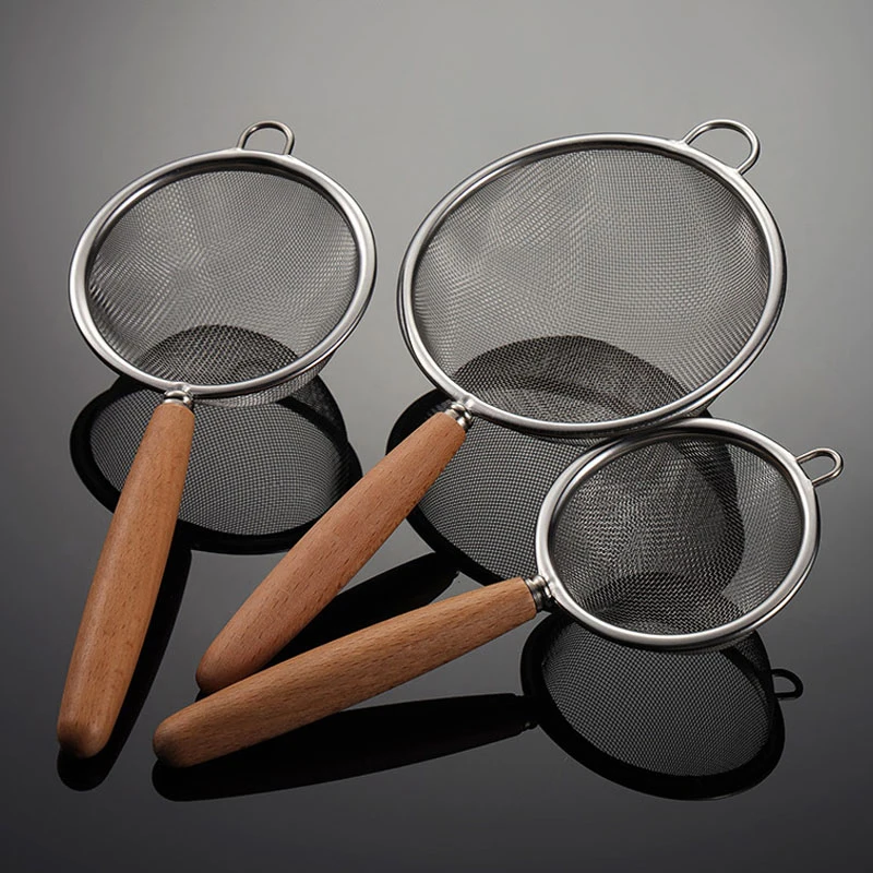 304 stainless steel strainer soybean milk strainer household frying strainer kitchen tools juice sieve flour sieve