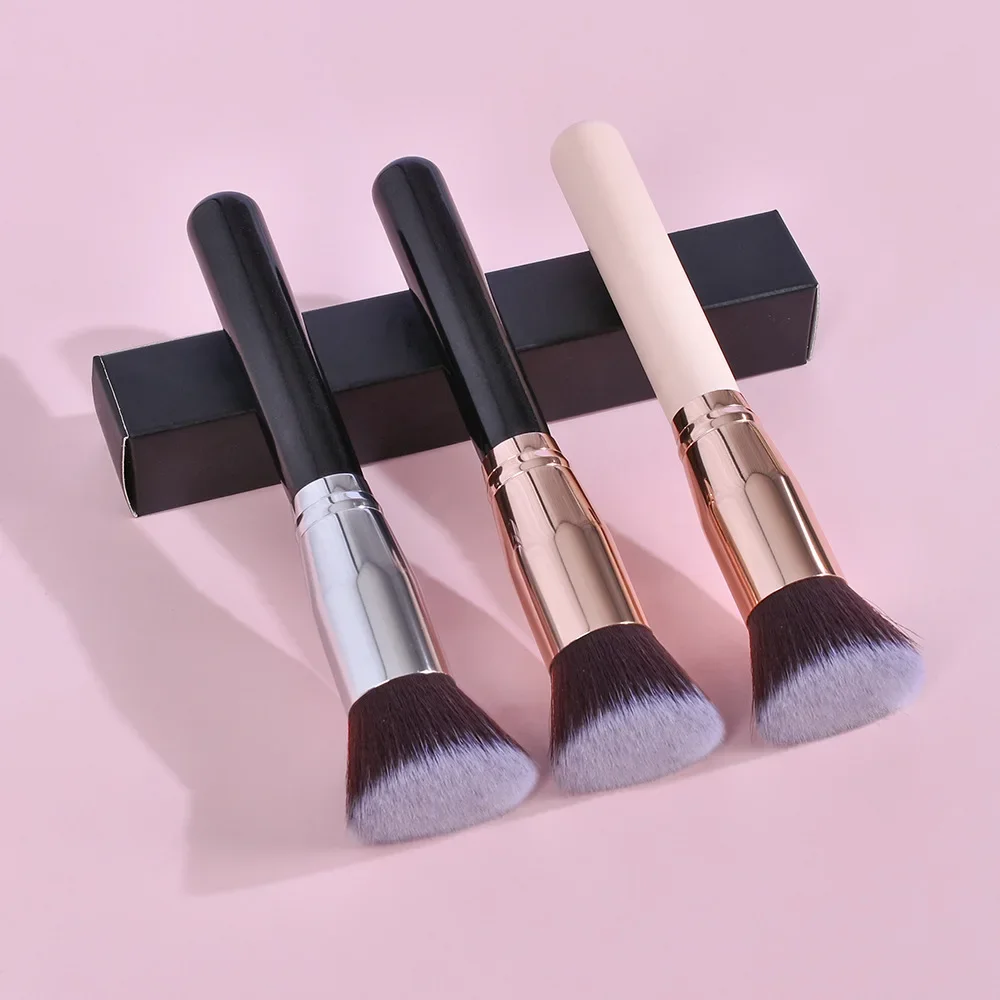 BB Cream Makeup Brush, Foundation Brush, Round Head, Inclinado Flat Head, Powder Brush, Eye Shadow Tool, 1Pc